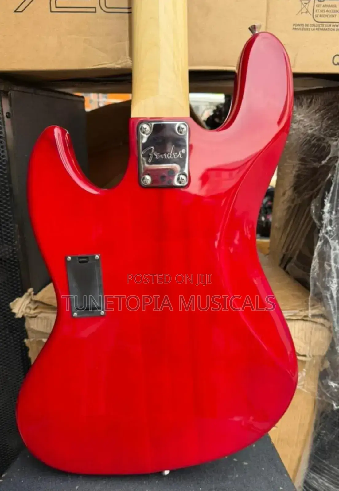 Fender Jazz Active Bass Guitar In A Sunburst Finish.