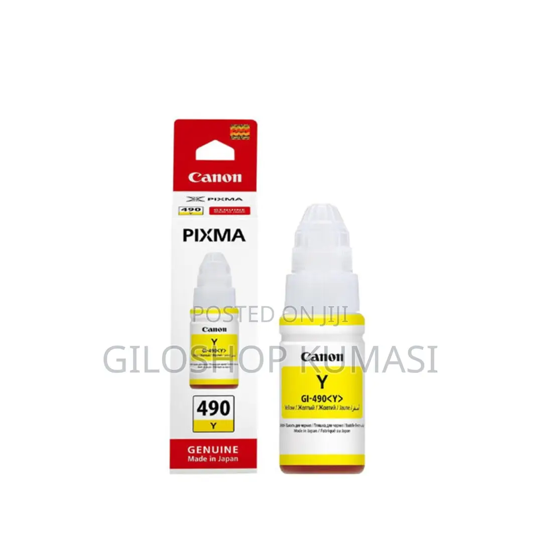 Canon Original Ink Cartridge Gi-490 Pgy Gi490pgy Yellow