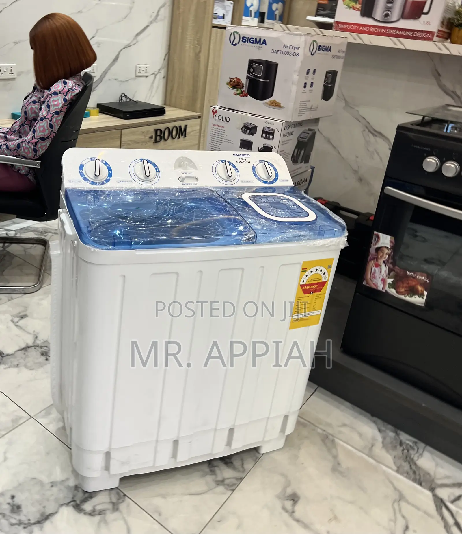 Twin Tub Top Load Electric Washing Machine + Spin Dry(7kg)