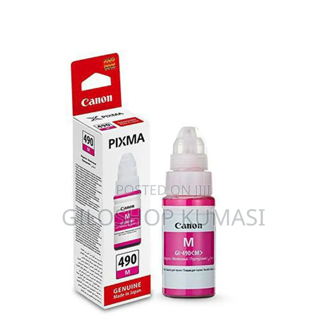 Canon Original Ink Cartridge Gi-490 Pgm Gi490pgm Magenta