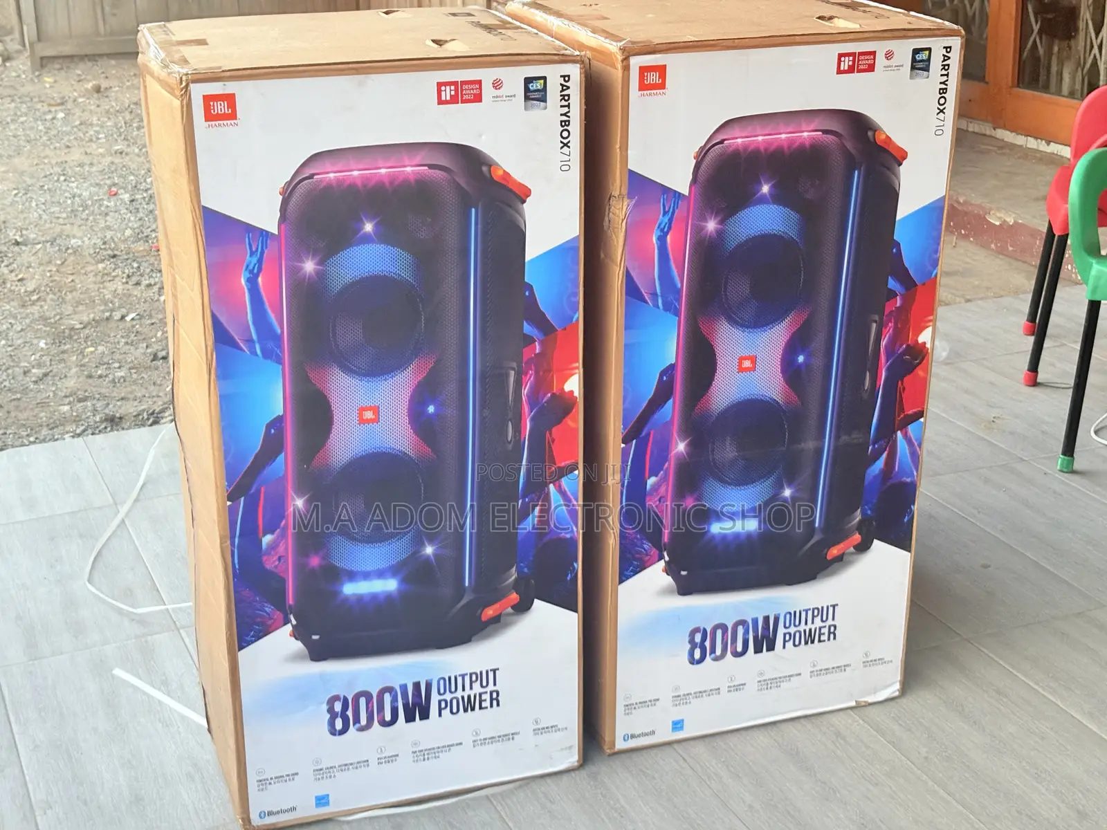 JBL Partybox 710 Portable Bluetooth Speaker – Black