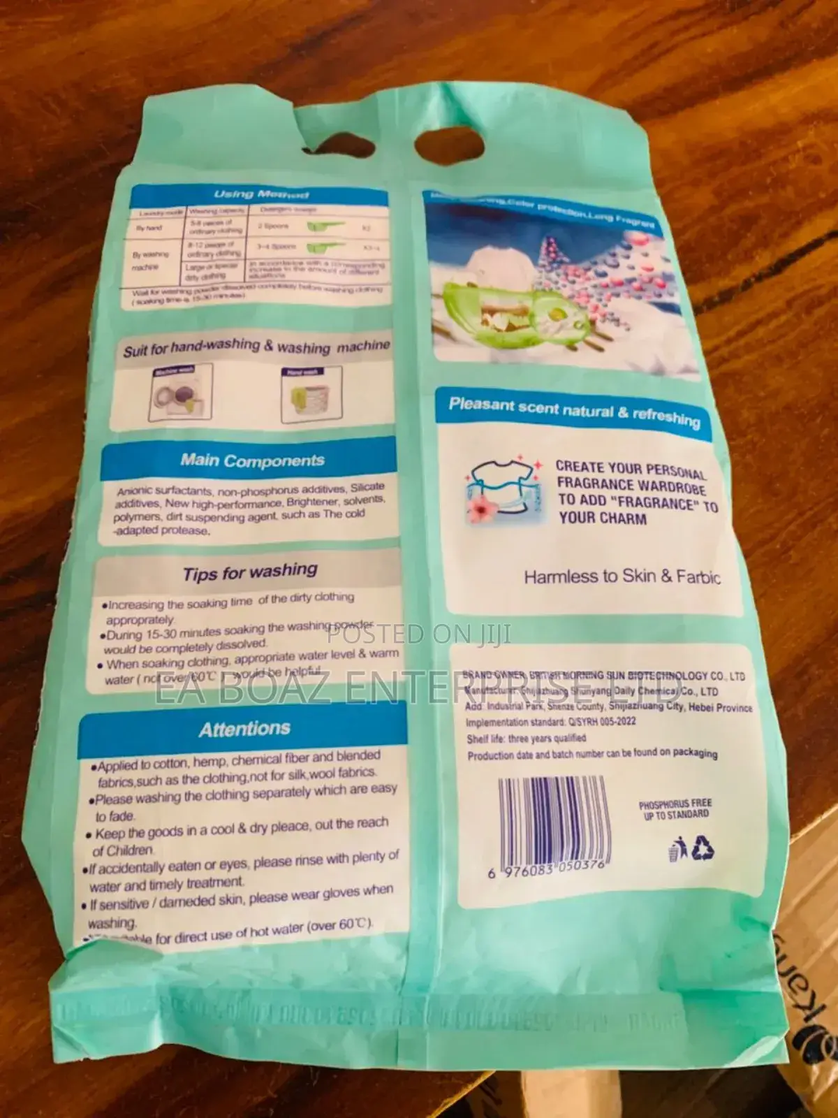 Machine Wash Laundry Detergent 4 In 1 Perfumes Powder 1kg
