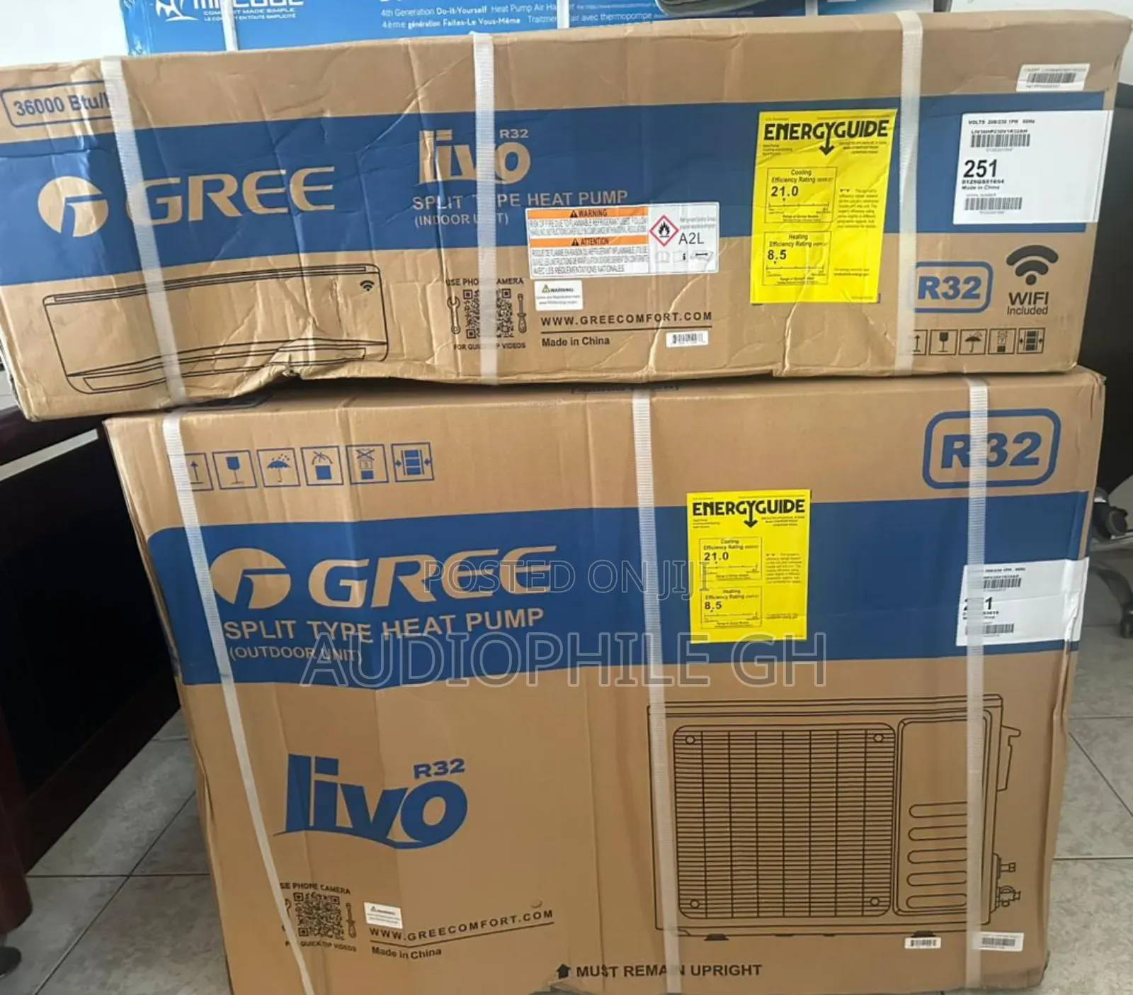 Gree 36000 Btu R-32 21 Seer2 Livo Ductless Single Zone Air Condition
