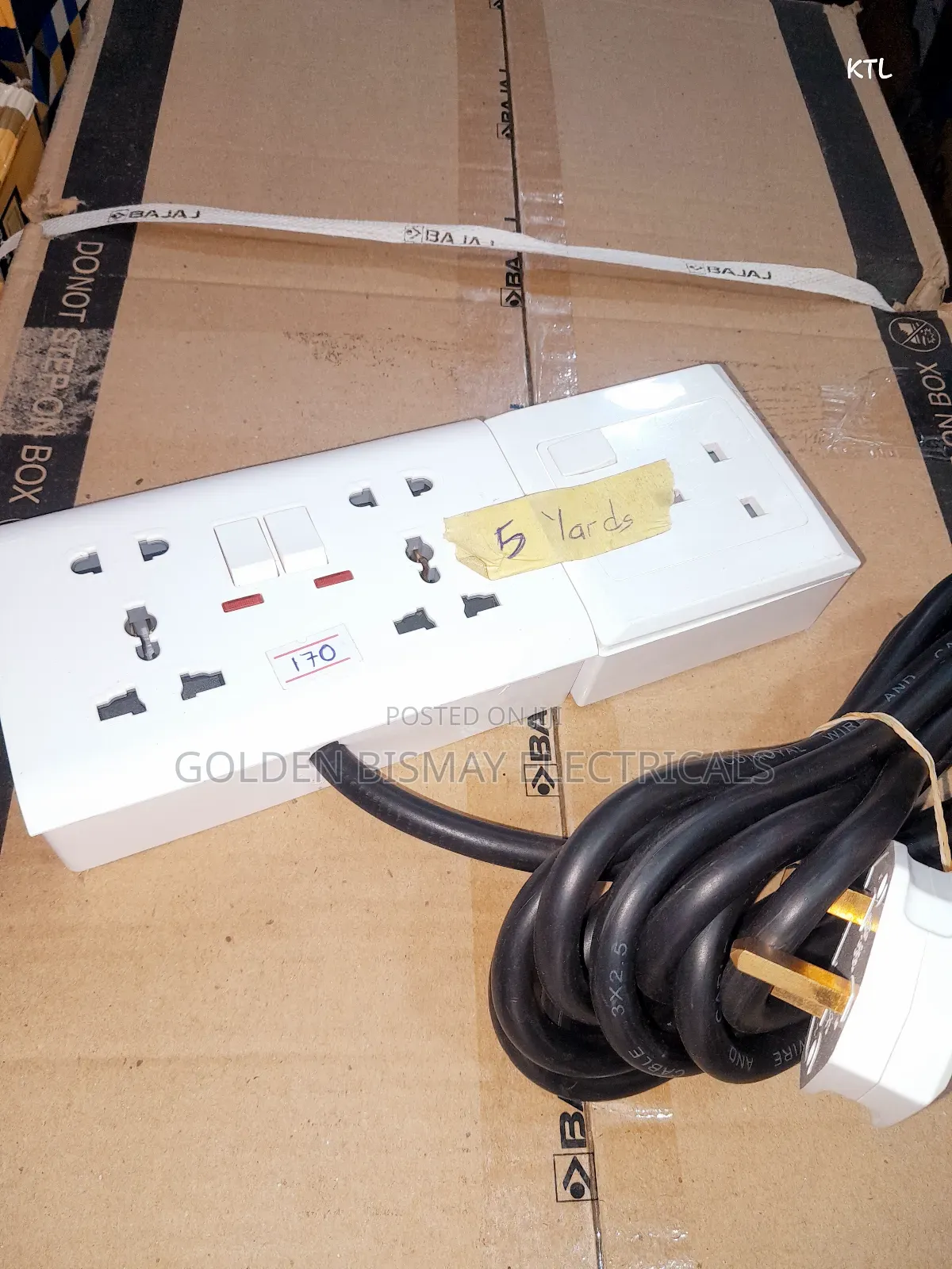 5-Way Extension With a 5-Meter Cable