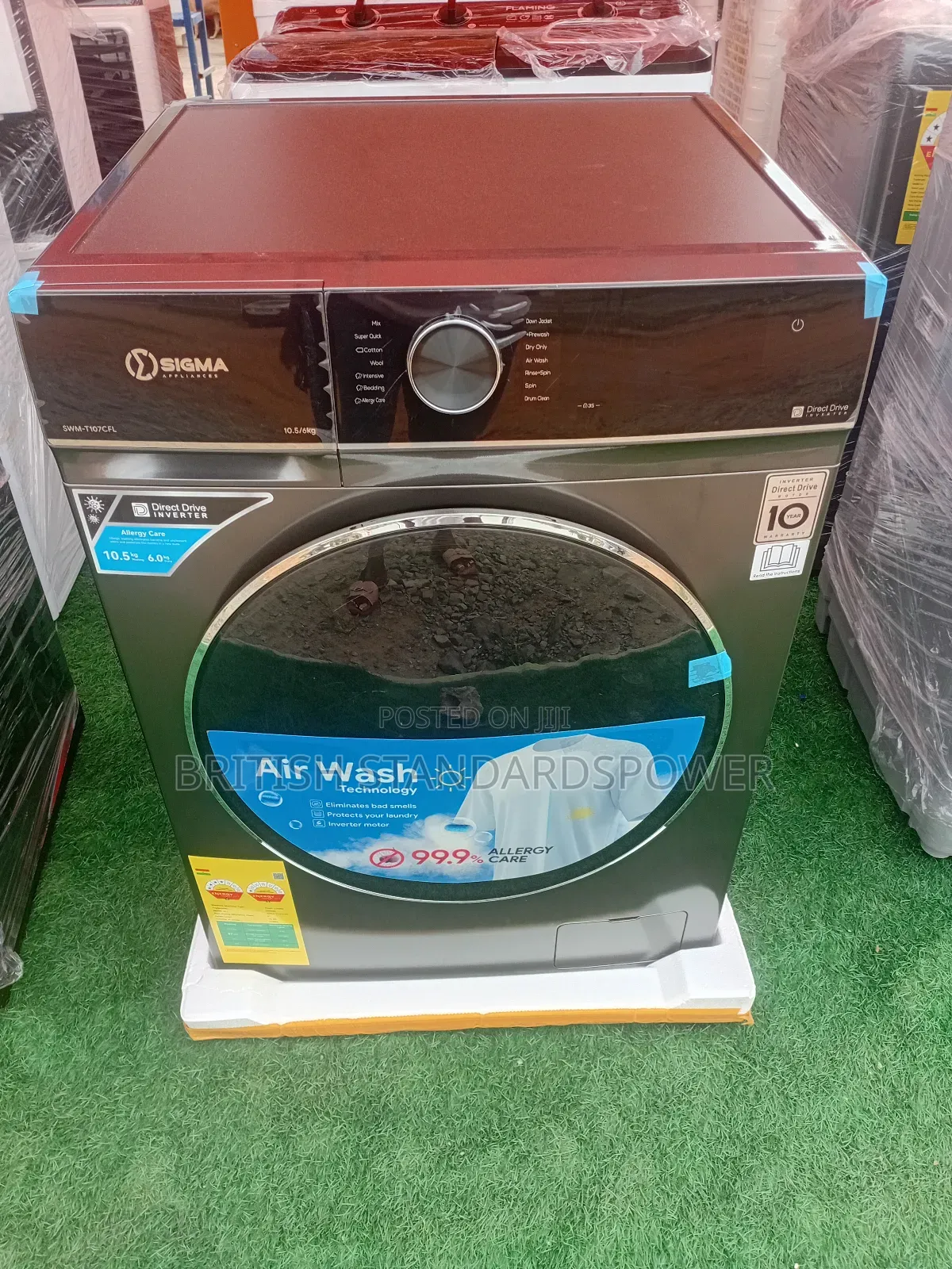 Sigma 10kg Cleanwash Fully Automatic 10kg Front Load Washing Machine