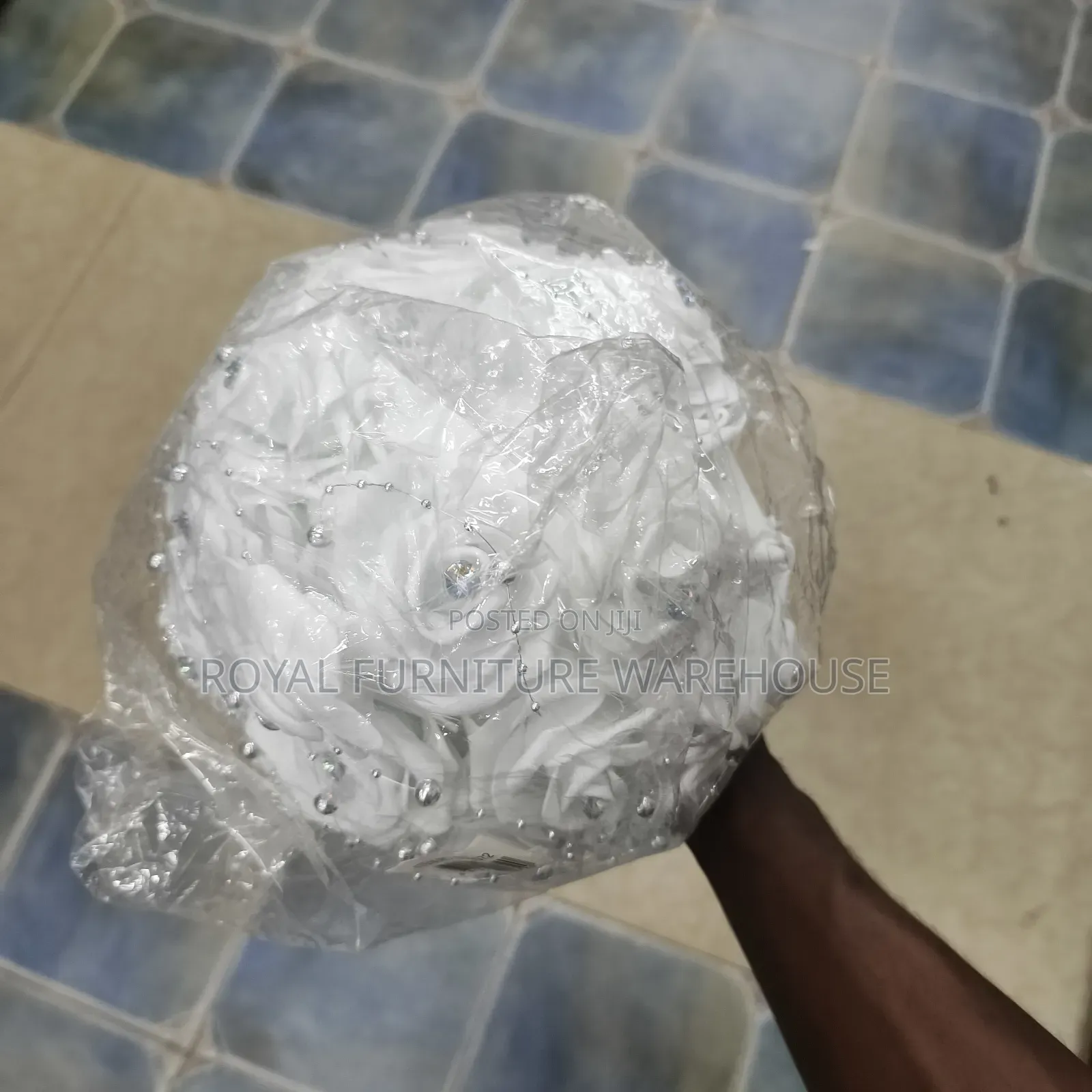 White Artificial Bridal Bouquet Flower.
