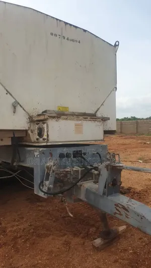 Cement Trailer and Spreader for Road Construction