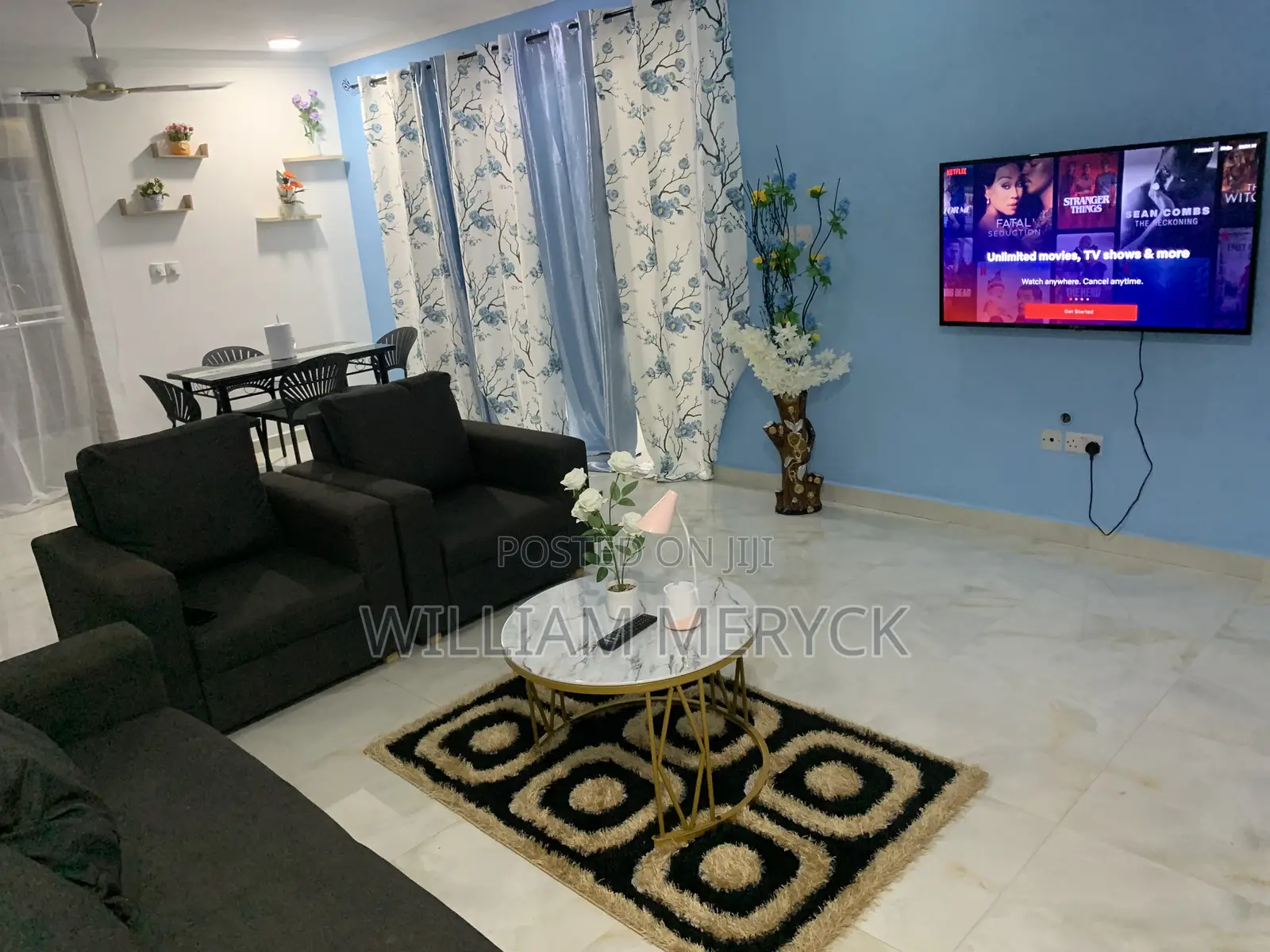 Furnished 2bdrm Apartment in Akweteyman, Market for rent