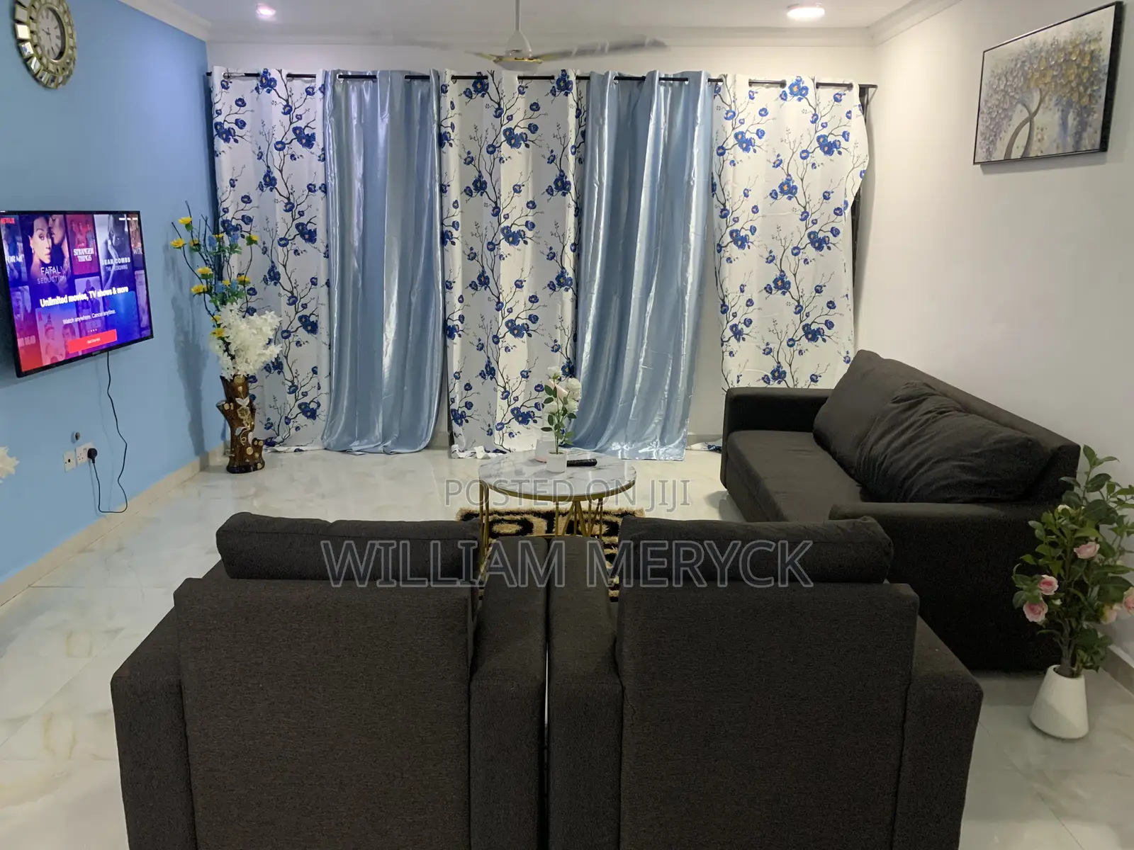 Furnished 2bdrm Apartment in Akweteyman, Market for rent