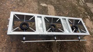 Big Galvanized Commercial Stove ( 3 Burner )