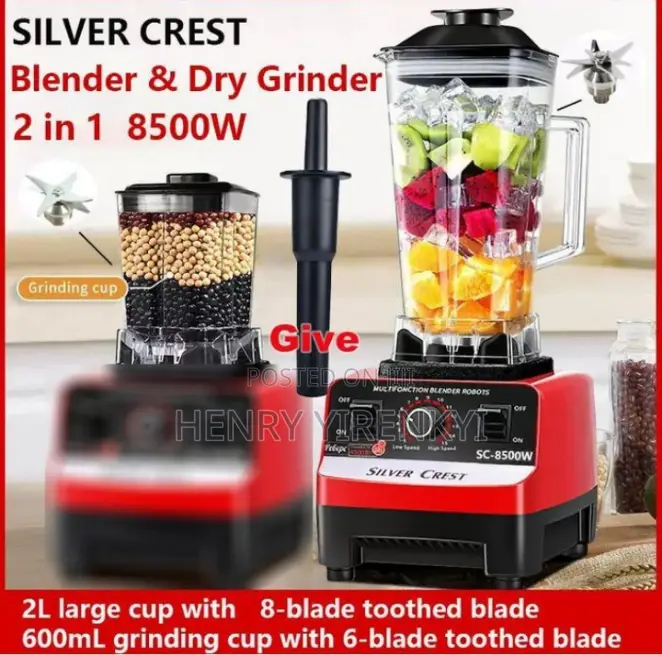 2 in 1 Silver Crest Blenders