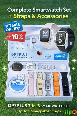 Dp7 Smartwatch Lifestyle Set With Mini Selfie Light