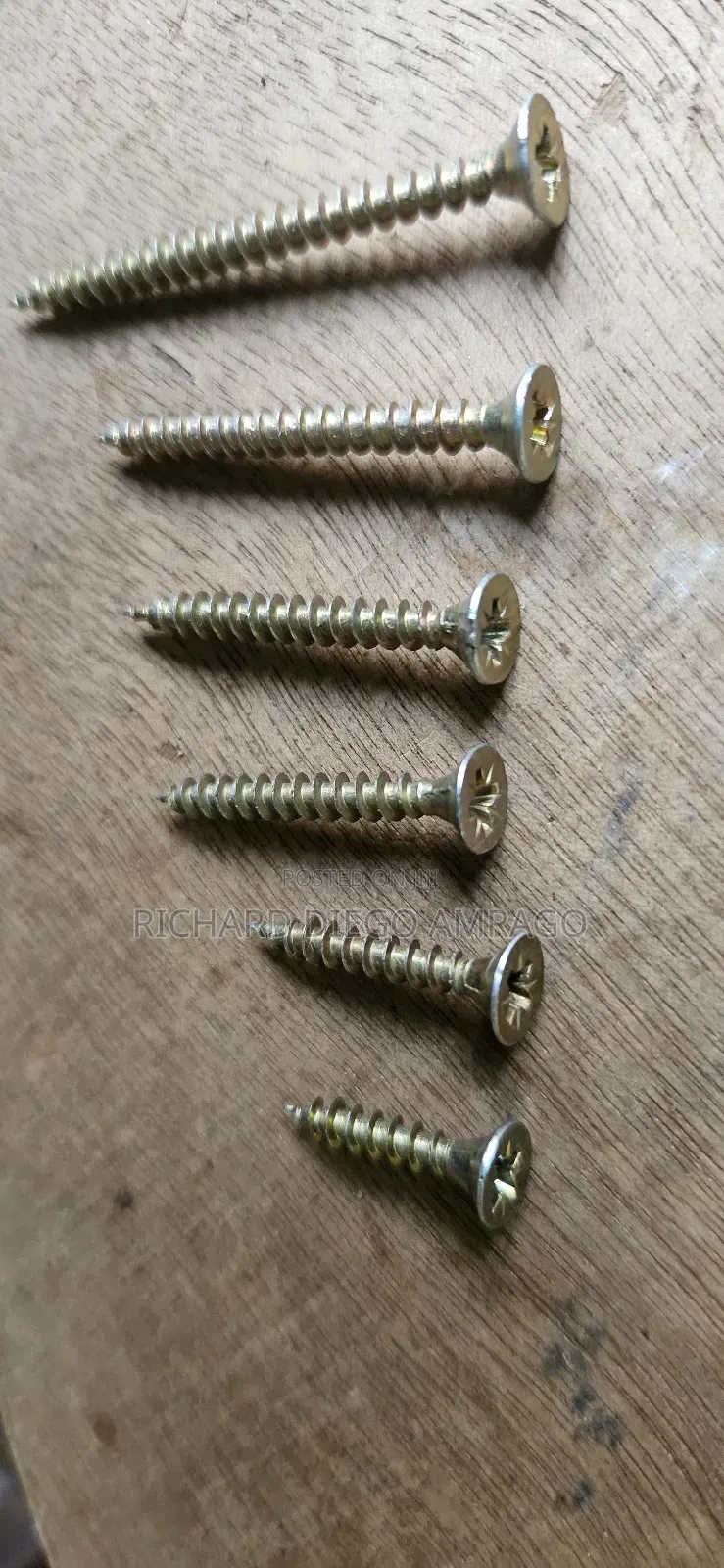 Flat Head Screws Different Sizes