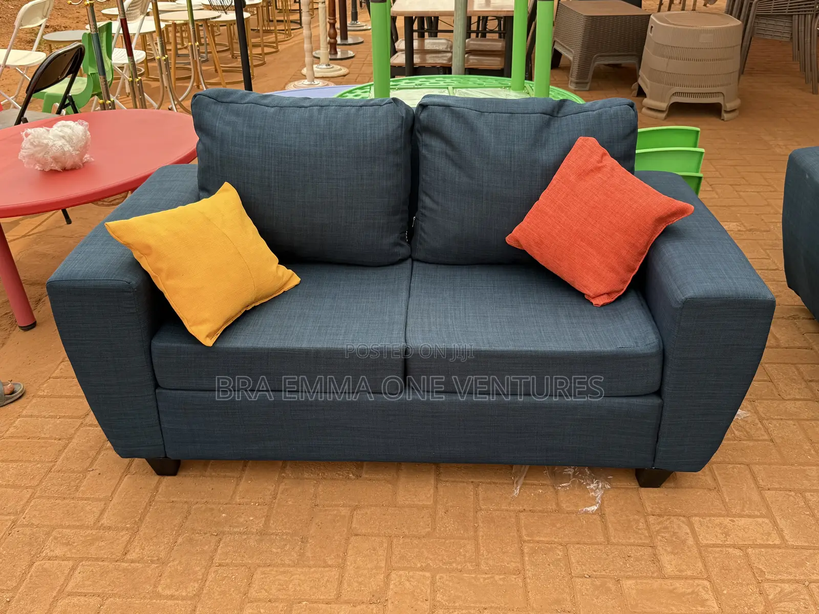 U-shaped Sectional Fabric Sofa Set (With Ottoman)