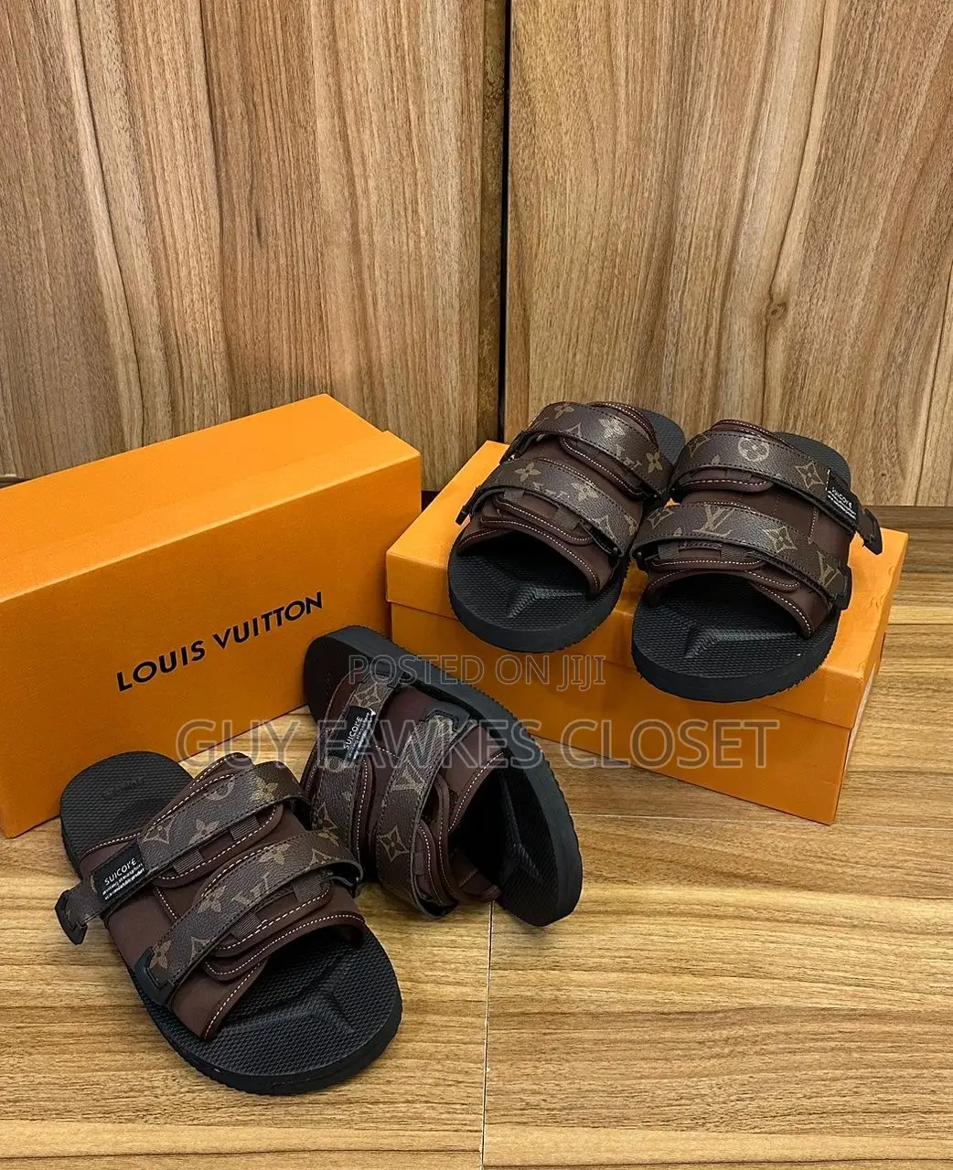 Louis Vuitton Honolulu Canvas Slippers