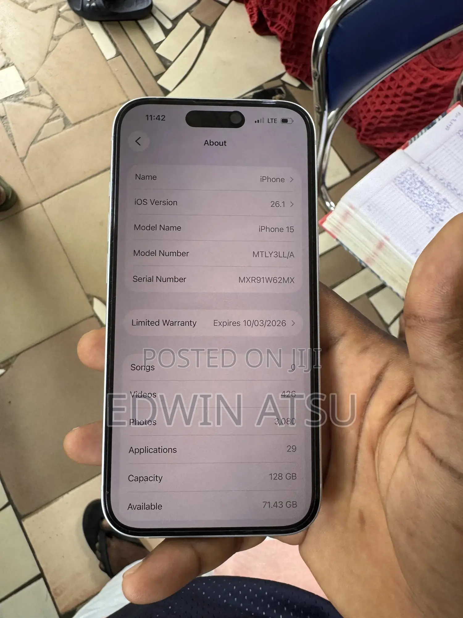 Apple iPhone 15 128 GB White