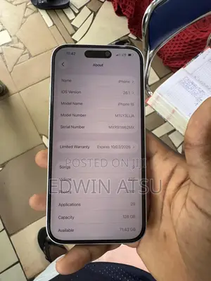Apple iPhone 15 128 GB White