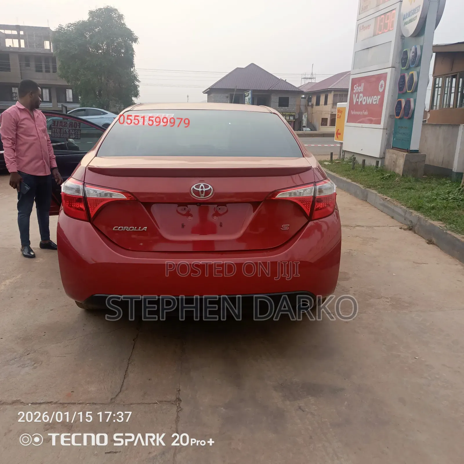 Toyota Corolla 2015 Red
