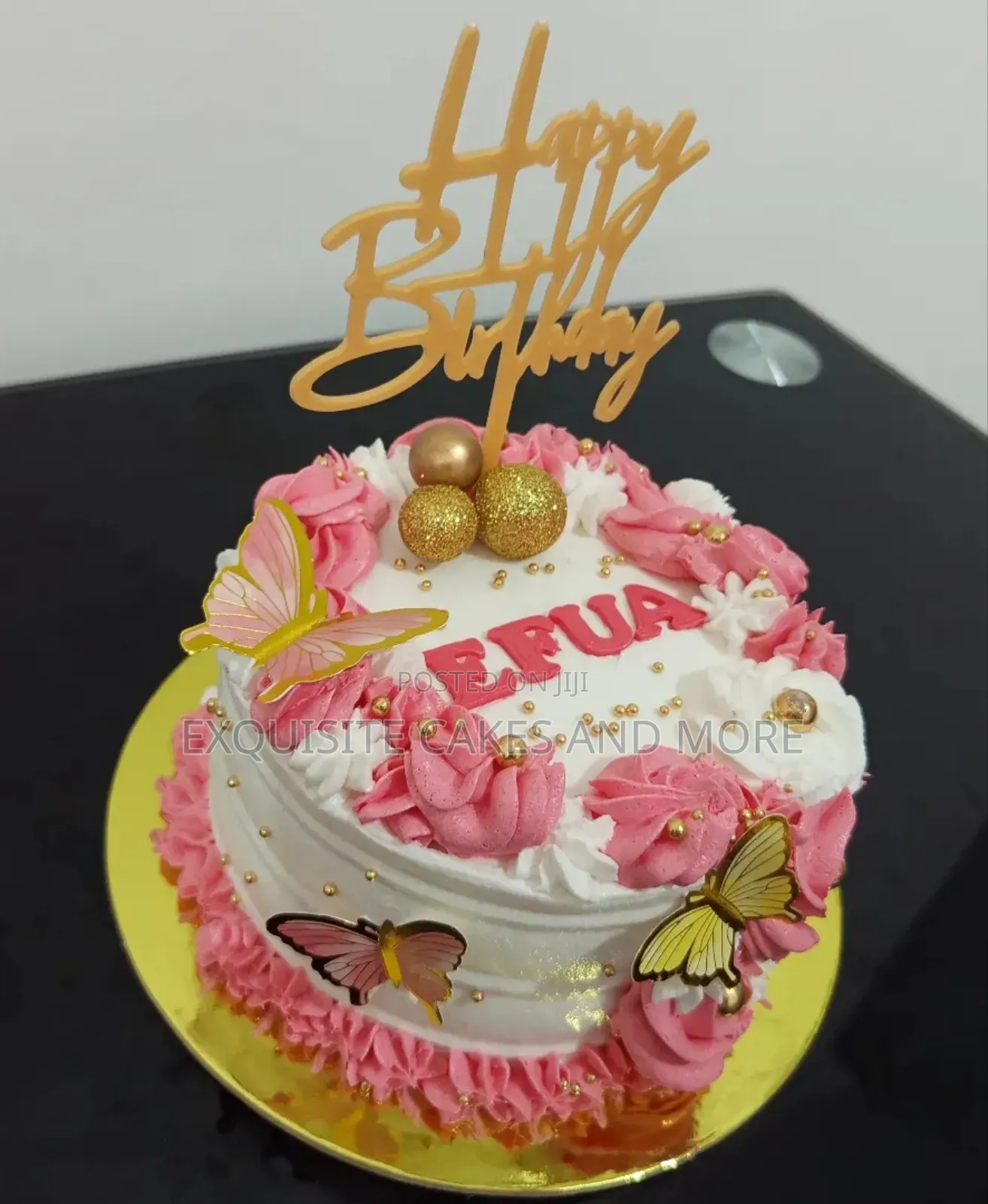 Cute Pink Love/Vals Cake