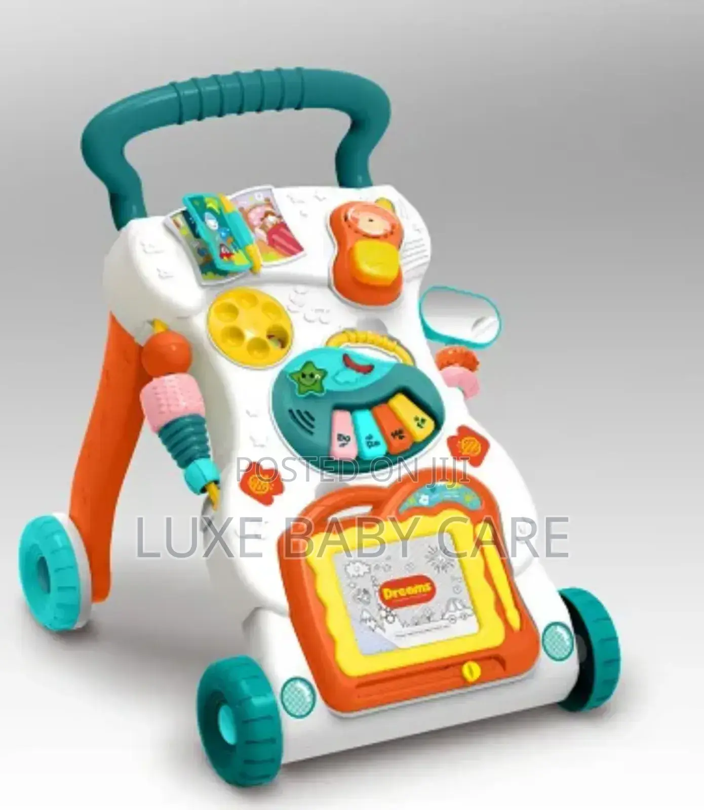 Baby Push Walker Walker With Adjustable Speed 3 in 1 - Multi