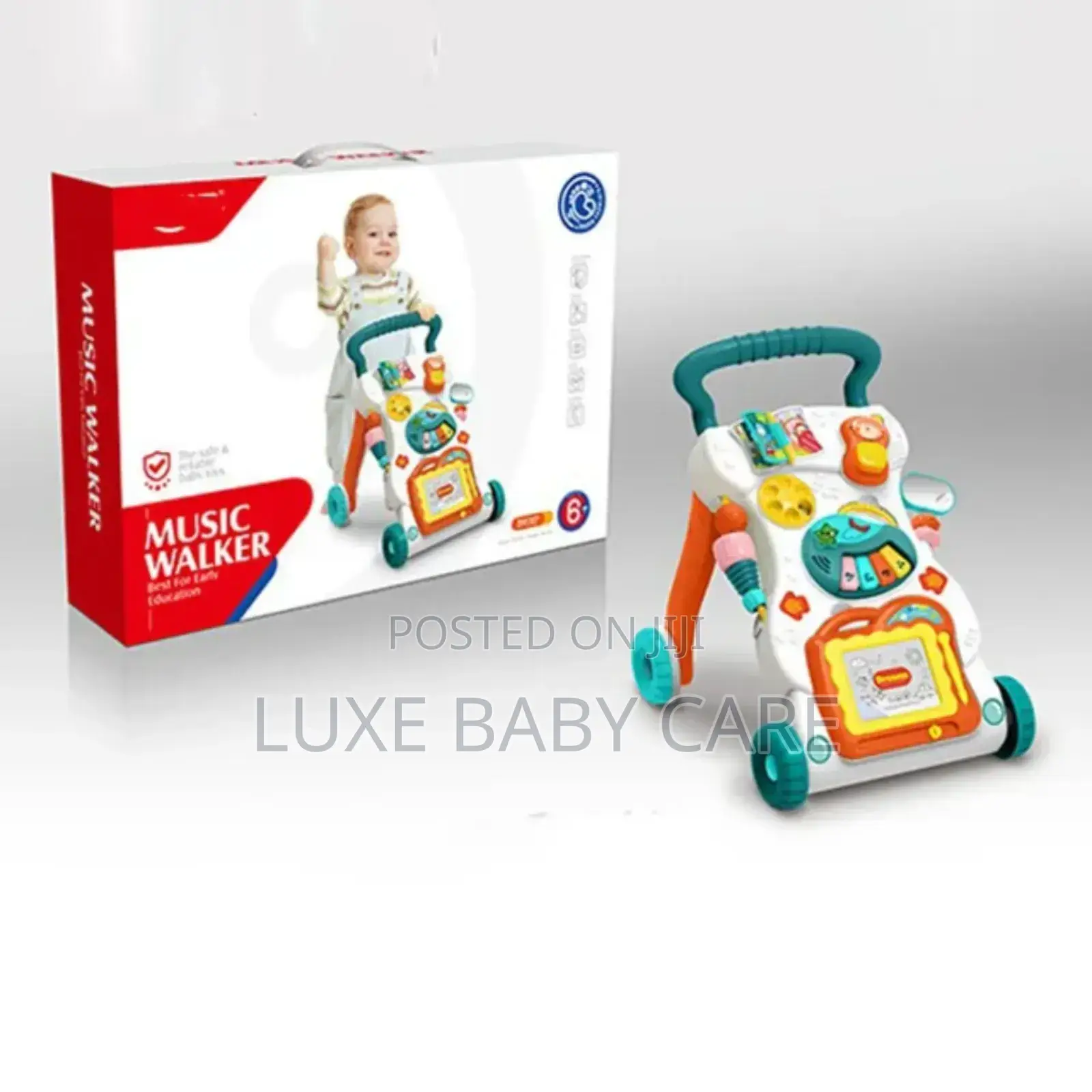 Baby Push Walker Walker With Adjustable Speed 3 in 1 - Multi