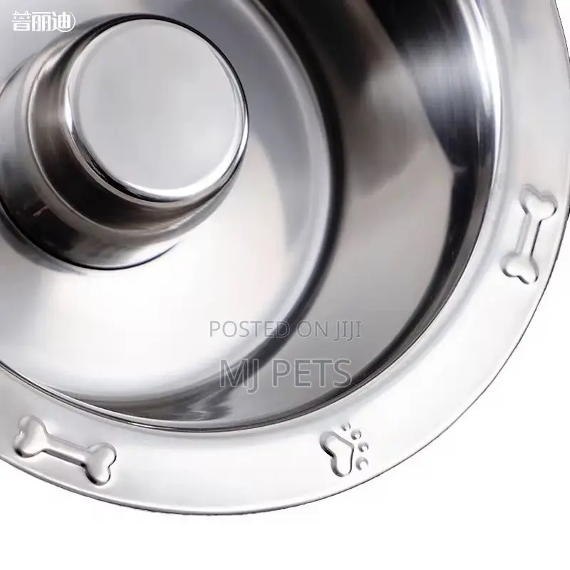 Stainless Steel Dog Slow Eater Puppy Bowl