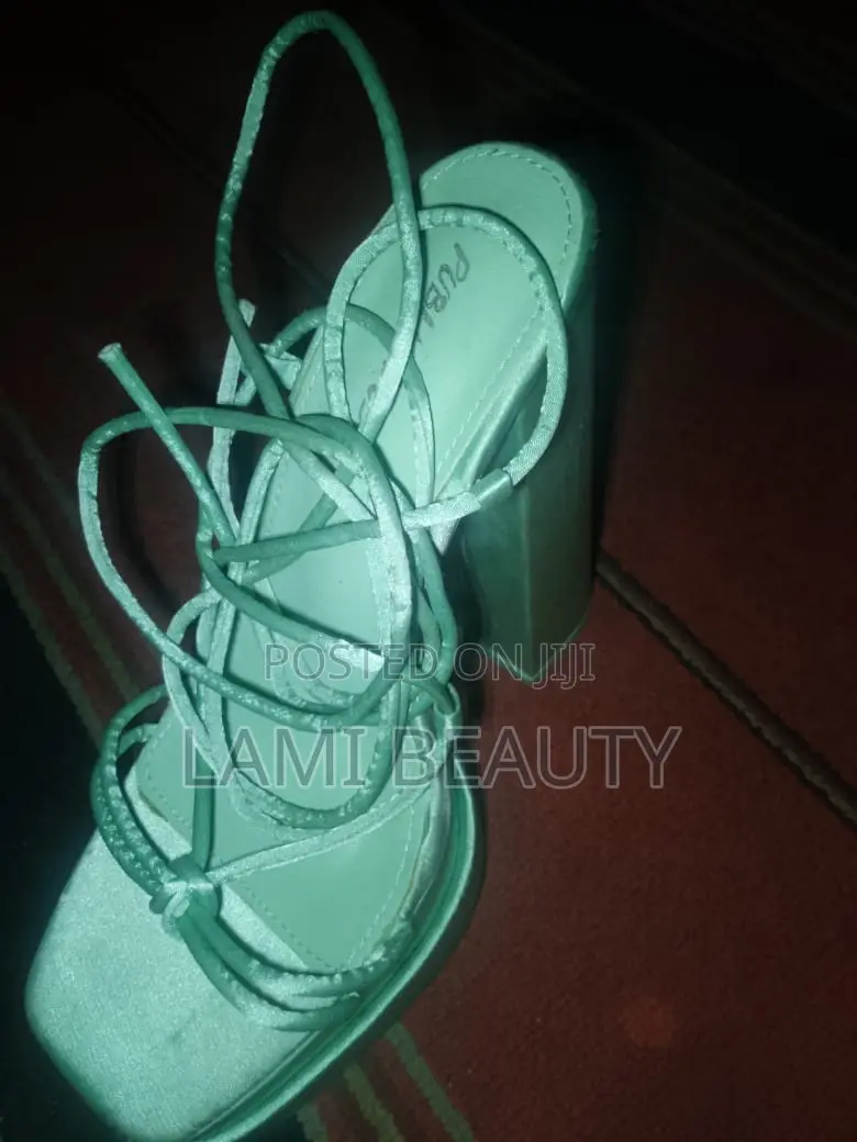 Lemon Green High Plat Form Sandals
