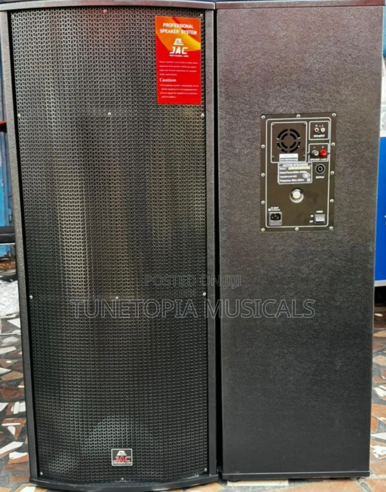 Jac Professional 15inches Active Full-range/Mid-range Speakers & Mic.