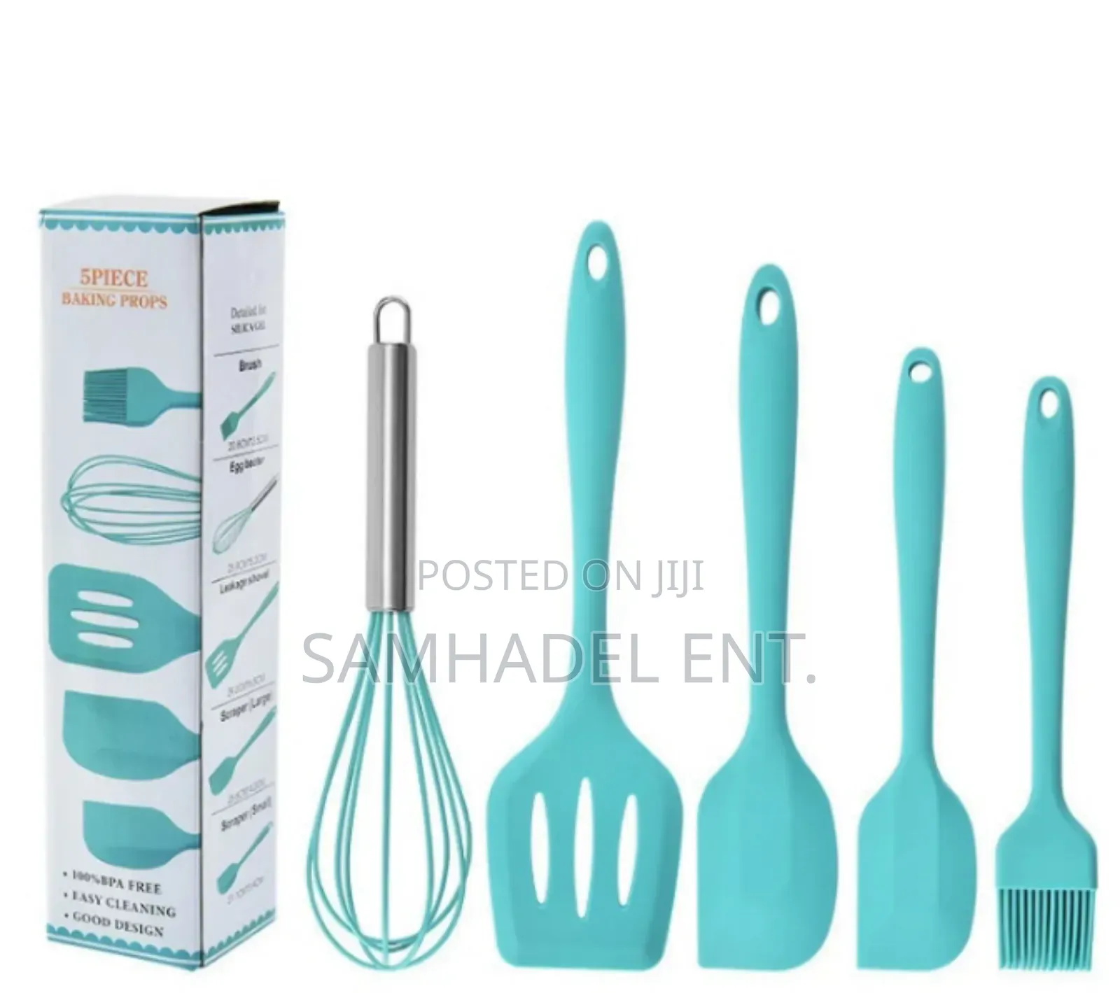 5 Pieces Silicon Kitchen Ladle Set