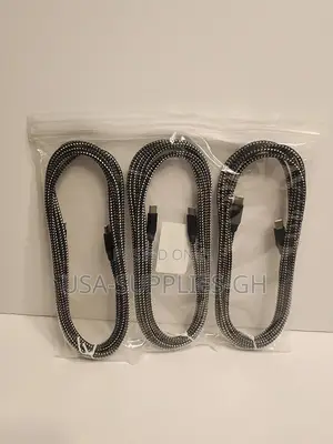 Bkayp Usb C to Type C Cable, 10ft 60w Nylon Braided From Usa