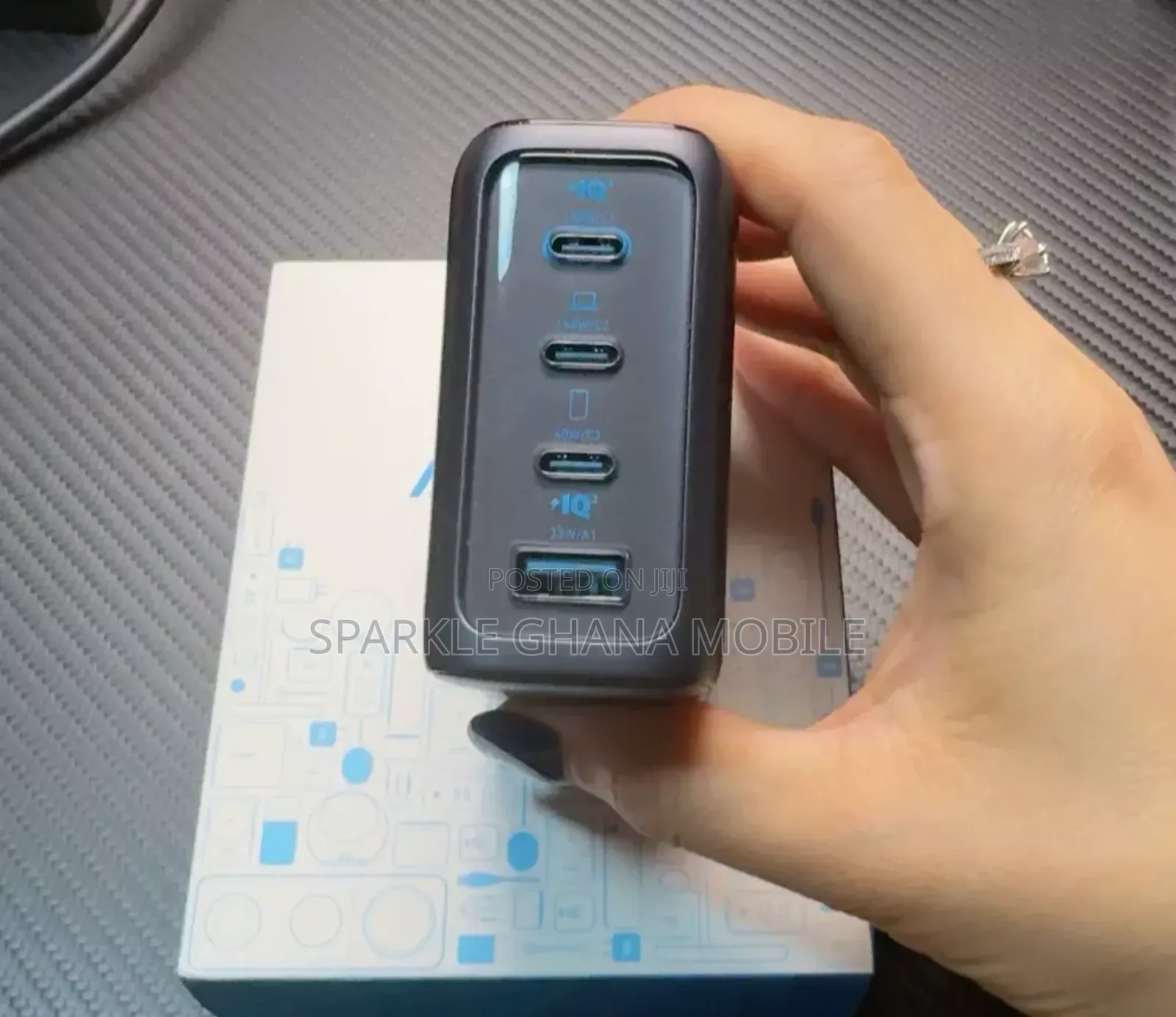Anker 140w Smart Screen Gan Usb-c Charger Adapter 4-port With 240w