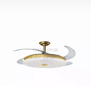 Golden New Fan With Light