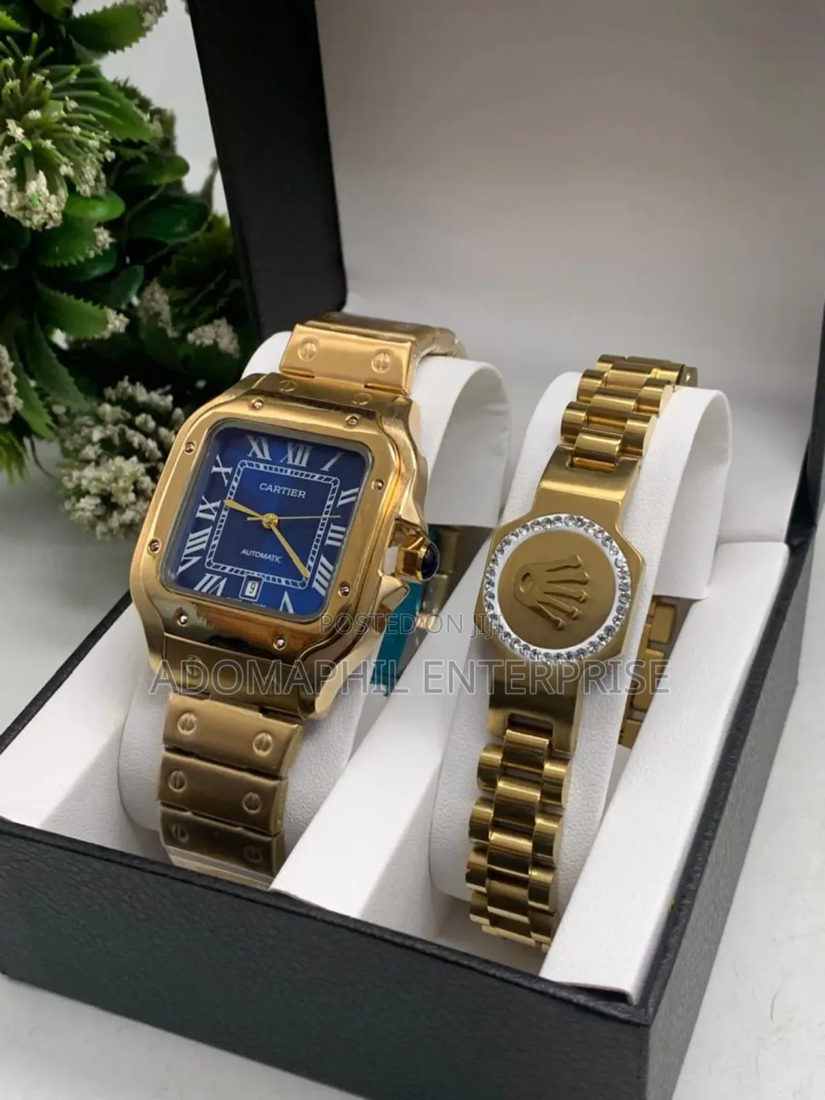 Men Cartier and Bracelet Set