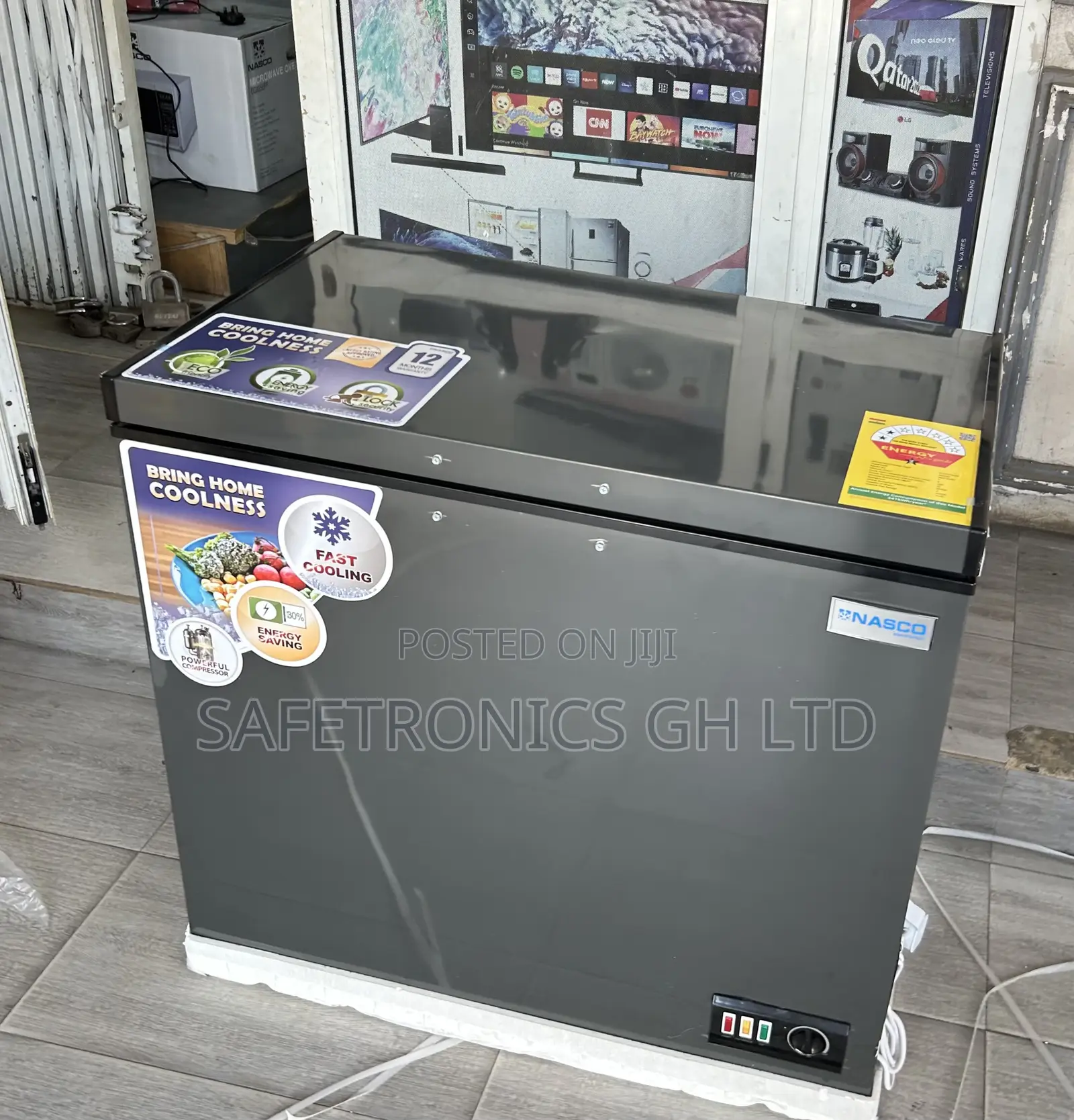 Top Notch New Nas-250fl Electric Nasco 200l 1 Door Dark-Grey Freezer