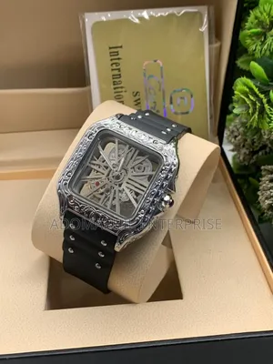 Anti-Fade Cartier Rubber Strap Watch