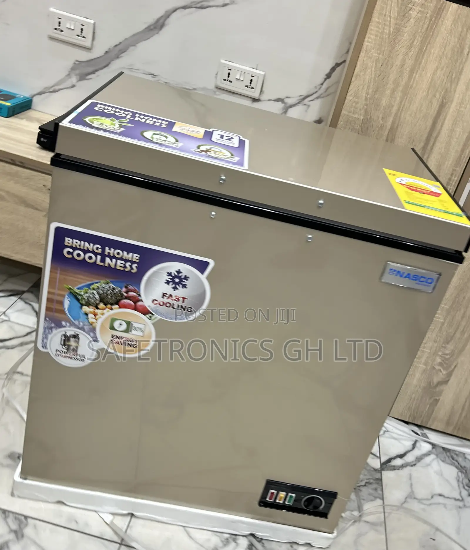 Accurate New 150l Singledoor Nas-200fl Gold Electric Nasco Freezer