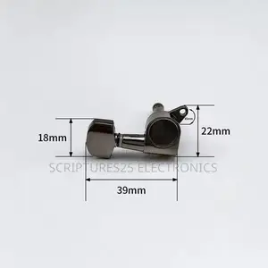 "Premium Guitar Tuning Pegs Set - 6pcs Metal Machine Heads"