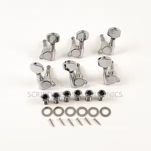 "Premium Guitar Tuning Pegs Set - 6pcs Metal Machine Heads"