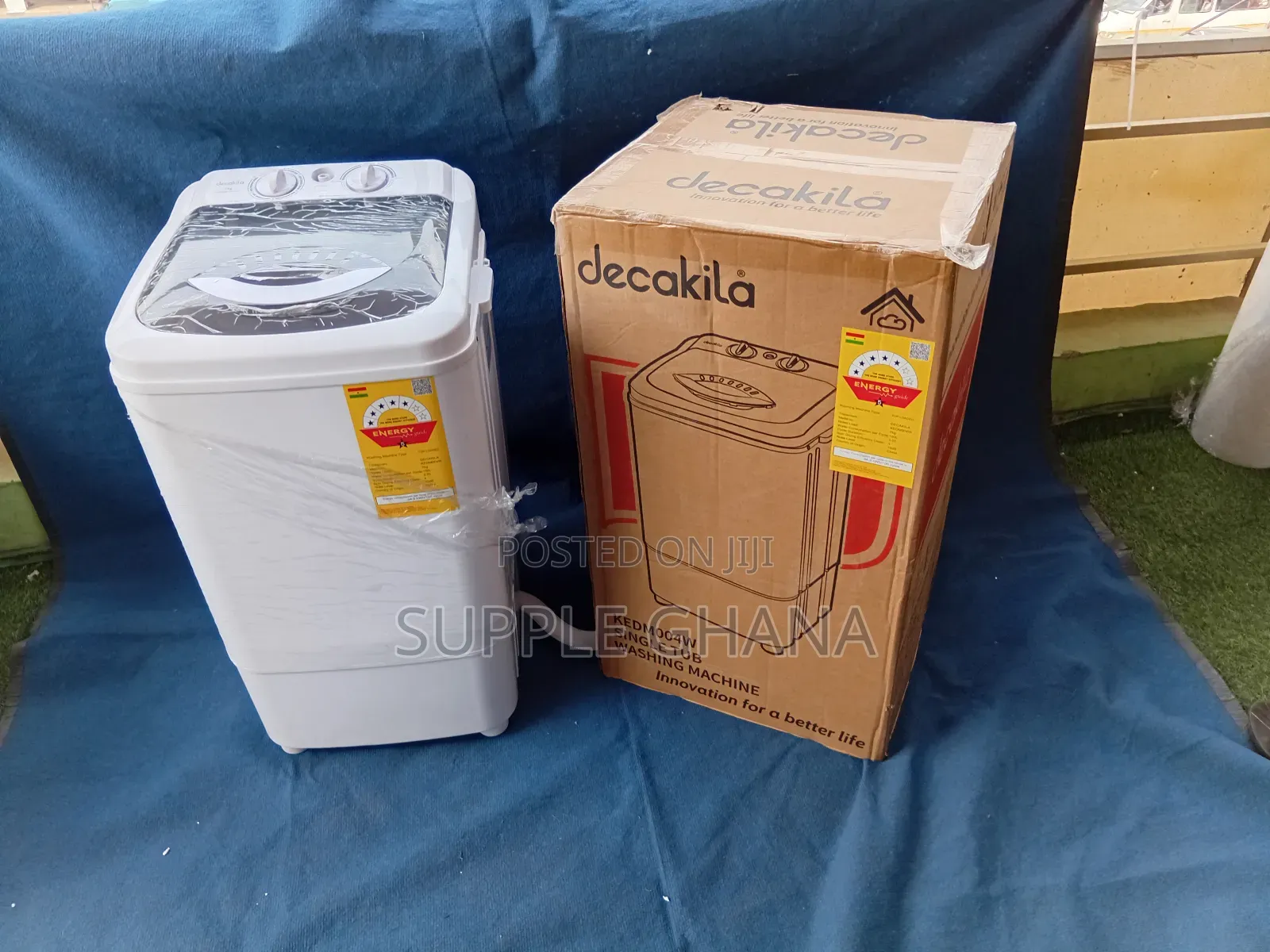 Decakila 7kg Single Tub Laundry Machine – Easy Wash Spin