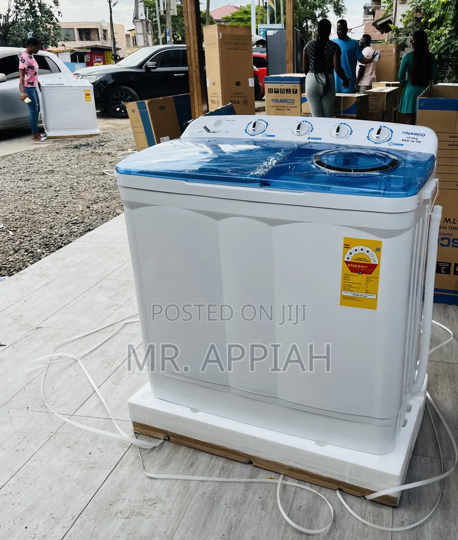 Classic Nasco 15kg Semi-Auto Electric Washing Machine + Magic Filter