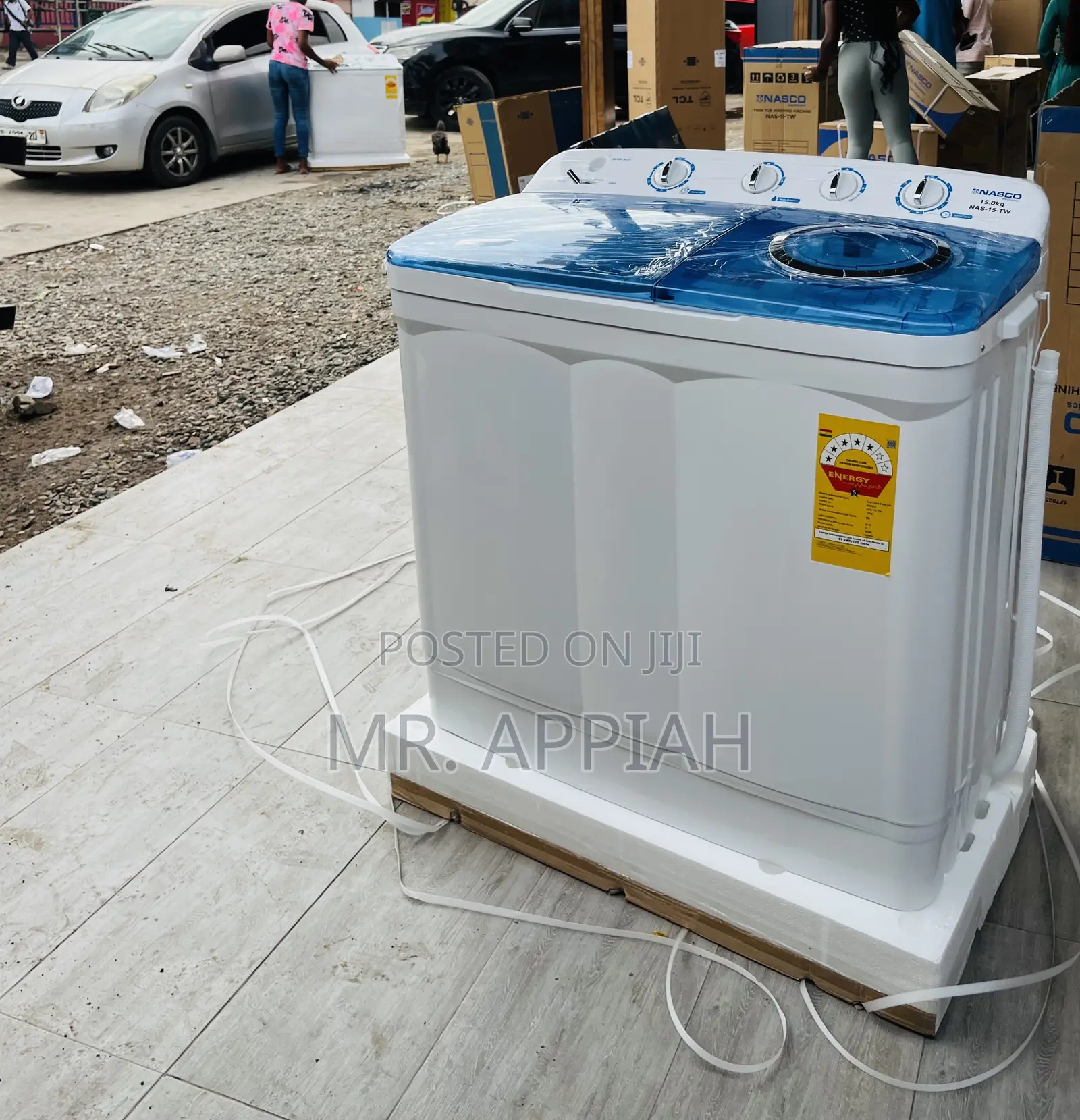 Original Nasco 15kg Washing Machine With Magic Filter(Twin Tub)
