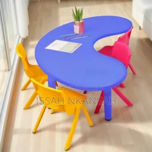 Half Moon Kids Table and 4 Chairs