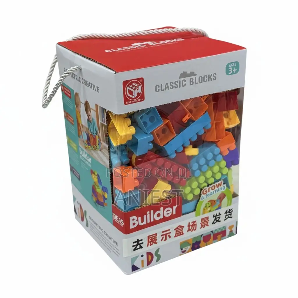 100 Pieces Classic Building Blocks Toy Set for Kids-Multicolor