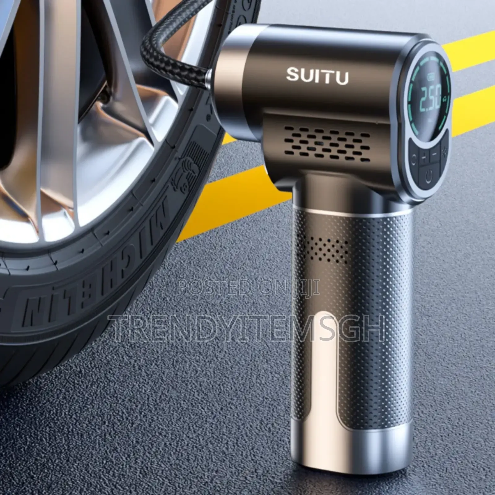 Portable Multifunctional Car Cordless Inflatable Mini Pump With Light