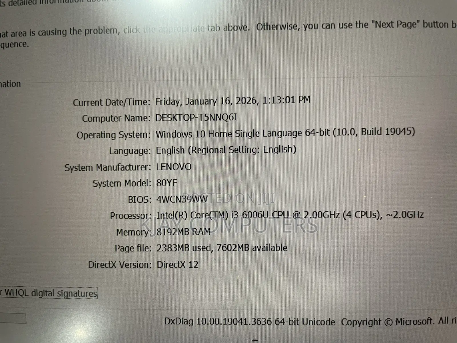 Laptop Lenovo IdeaPad 320 8GB Intel Core I3 HDD 1T