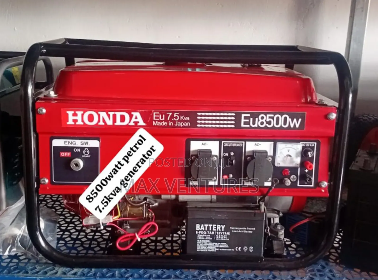 230/240v Honda Petrol 8500wwt 7.5kva Generator 7.5kva