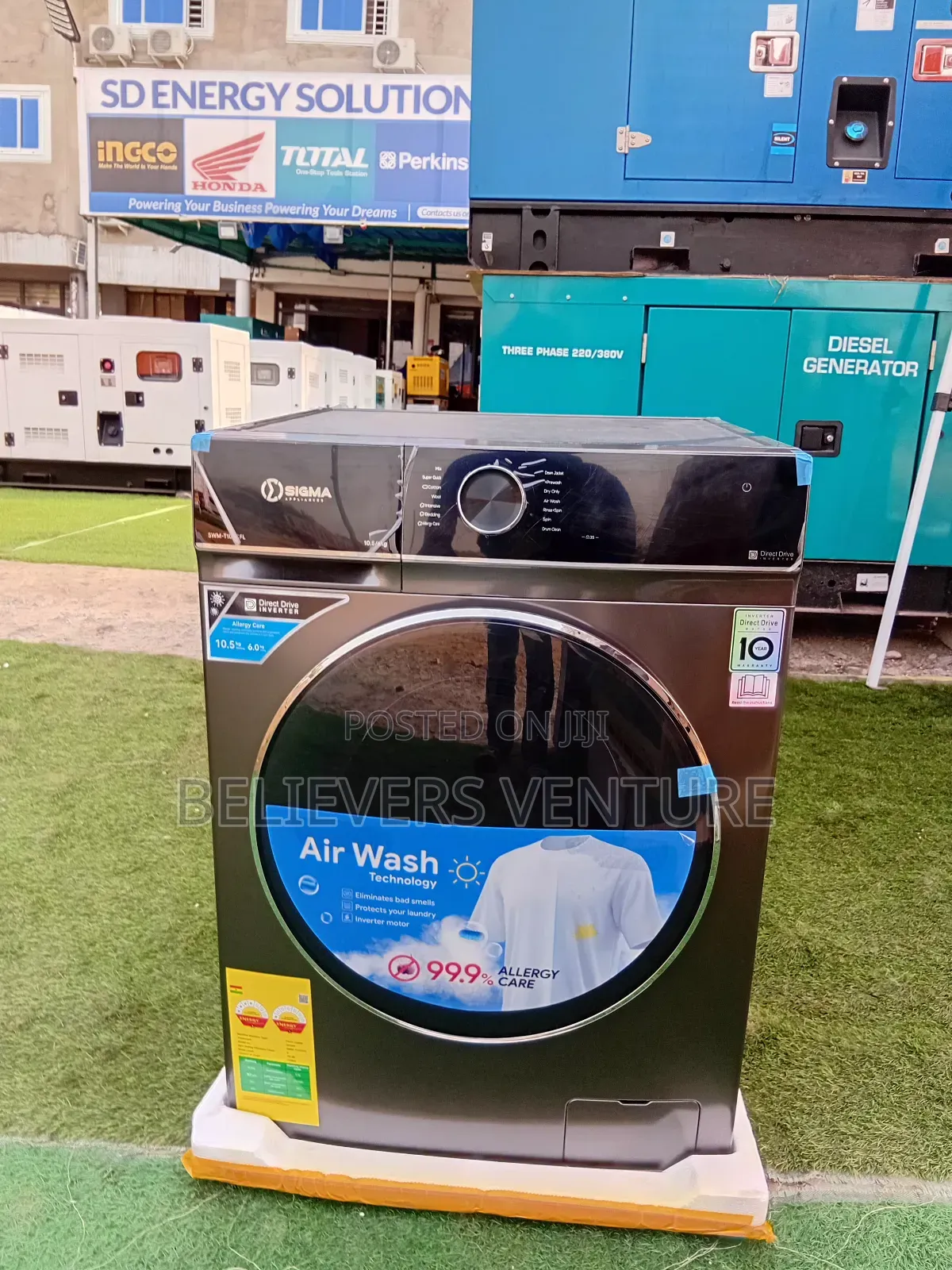 Full-Time Automated Washing Machine Sigma 10.0kg Wa*Sh*Ing Mac*Hi.Ne