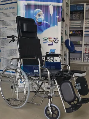 Commode Reclinable Longback Wheelchair