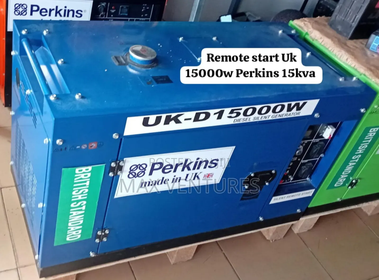 Quality Standard Uk Perkins 15000w 15kva Diesel Generator