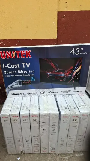 Unitek 43-Inch Digital I-Cast Frameless Tv
